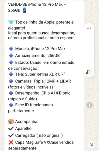 Vendo iPhone 12 pro Max 256 Gb