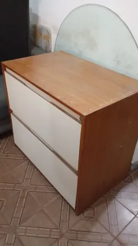 Armário baixo com 2 Gavetão madeira com formica.