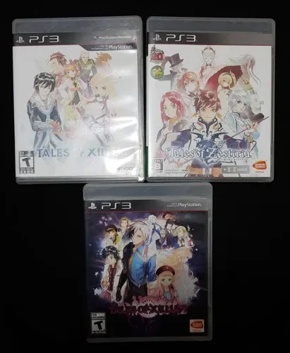 Lote 3 jogos - Tales of xilia 1 e 2 - Tales of zestiria - Ps3