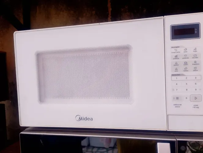 Microondas midea com prato garantia de 90 dias 