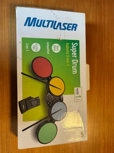 Bateria Super Drum Multilaser 3 em 1