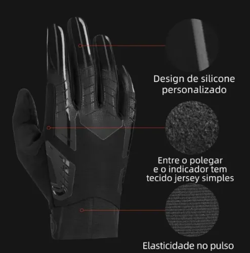 Luva ciclismo dedo longo rockbros