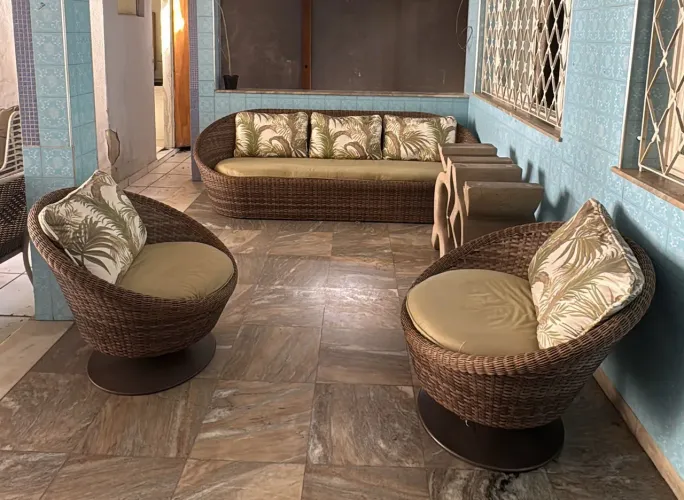 Conjunto Tidelli - Sofá 3 Lugares + 2 Poltronas Giratórias