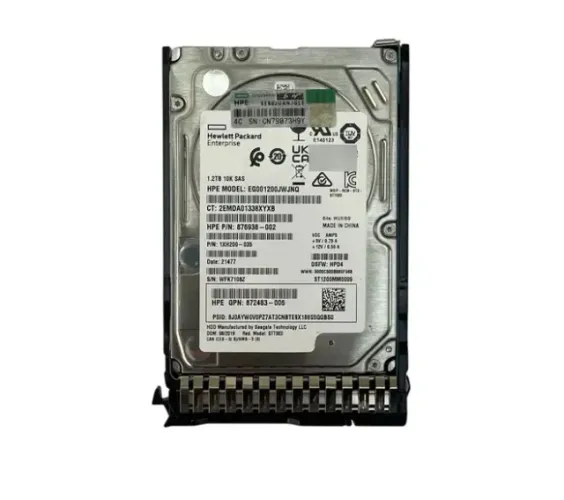 Disco rígido empresarial de alta performance no formato SFF HD HpE 1.2TB SAS