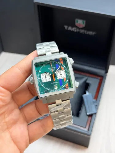 Relógio Estilo Monaco Chronograph - Aço 904L, Funcional e Exclusivo