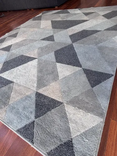 Tapete Inspire azul triângulos 2x2,5m