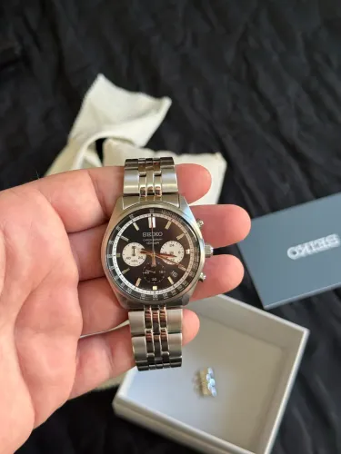 Seiko Relógio masculino com cronógrafo SSB429P1