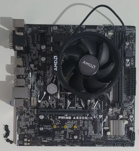 Kit Placa mãe Asus PRIME A320M-K e Processador Ryzen 5 3400G