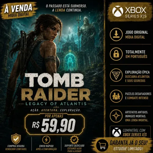 Tomb Raider Legacy Of Atlantis (PRÉ VENDA) PARA XBOX SERIES S/X