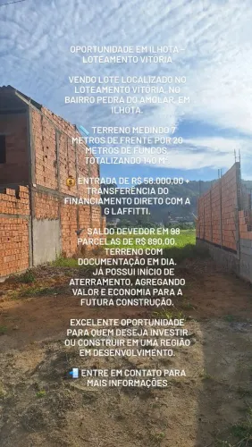 Terreno 140m² Pedra do Amolar