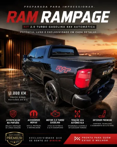 Ram Rampage R/T Hurric. 4 2.0 TB CD 4X4 Aut. 2024