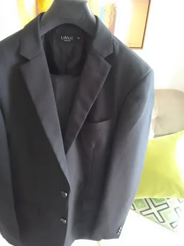 Terno preto completo calça e terno