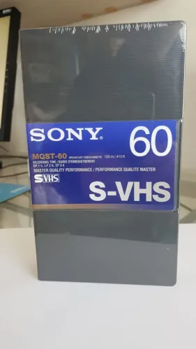 Fita Super VHS S-VHS Sony MQST-60 Professional Broadcast Lacrada