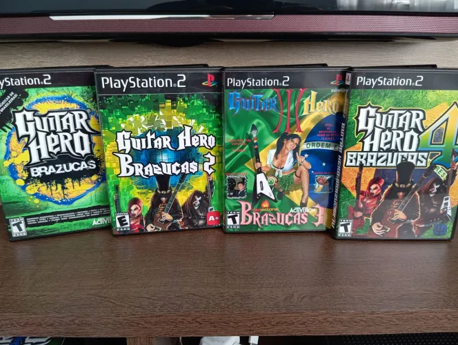 Coleção Guitar Hero Brazucas para PS2 (REPRÔ) LEIA!!!