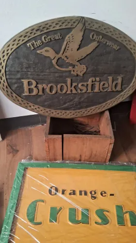 placa em bronze da Brooksfield medidas 57x38 cerca de 10 kilos