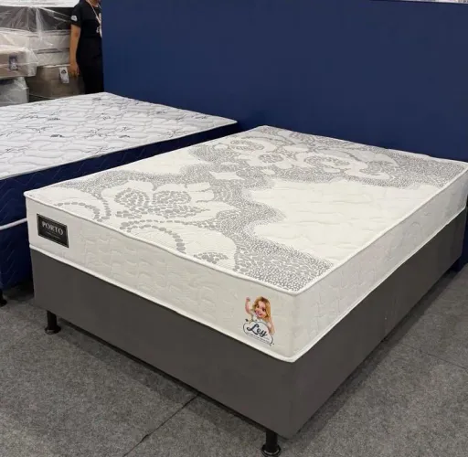 Cama box casal padrão porto Ley colchões M ensacadas em Promoção!