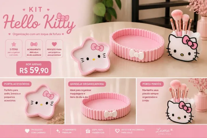 KIT ESSENCIAL - INSPIRADO NA GATINHA MAIS FAMOSA DO MUNDO