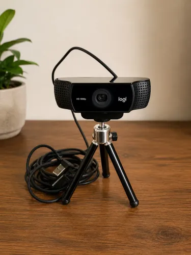 Webcam Logitech Full HD 1080p + Tripé