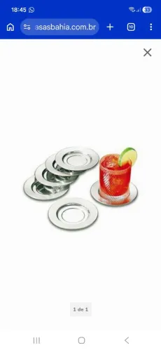 6 Porta Copos inox Tramontina