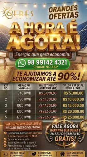 Energia solar-Venha reduzir sua conta de energia.