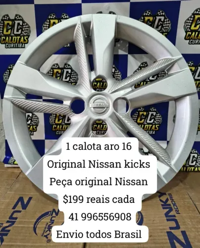 Calota Nissan kicks aro 16 peça original em está de novas $199 reais cada