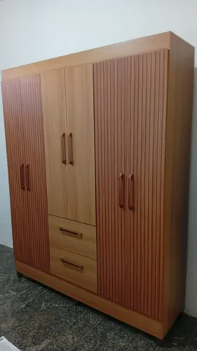 Aproveite: Guarda-Roupas 100% MDF 6 Portas 2 Gavetas com Entrega Hoje