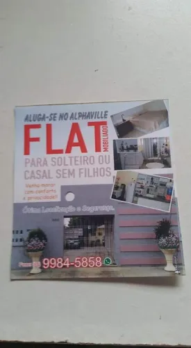 ALUGO FLAT MOBILIADO