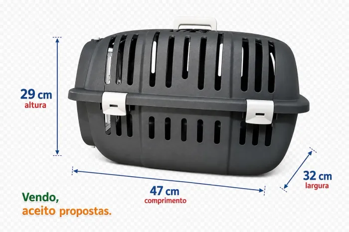 Caixa de transporte de cães e gatos