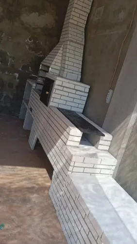 Trio completo churrasqueira, forno e fogão caipira chapa 4 bocas e forno ferro fundido 