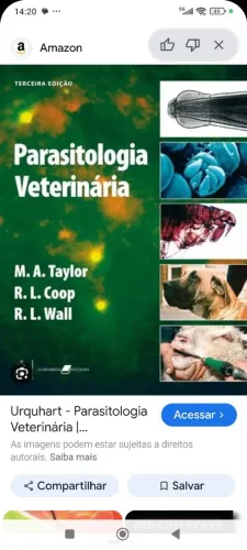 Venda de Livro de Parasitologia 