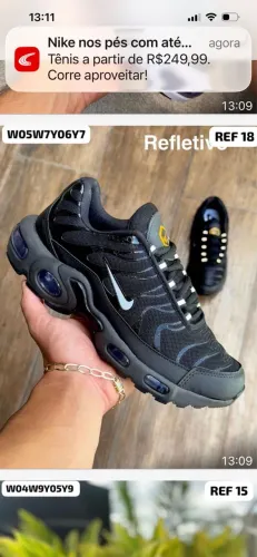 Tênis TN Nike preto a pronta entrega