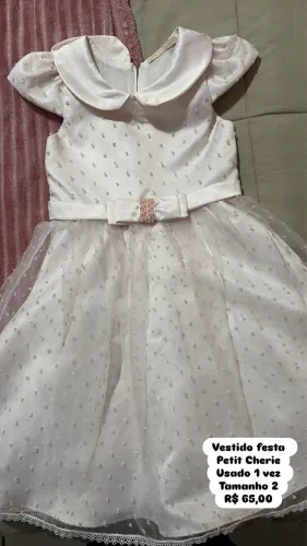 Vestido festa infantil 