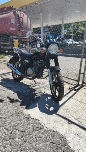Haojue chopper 150 PRETA 2022 Shalon veículos Cariacica