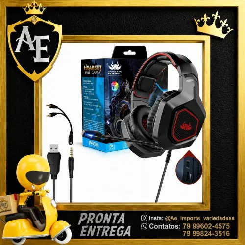 Headset Knup Compatível com ps4 , ps5 e Xbox