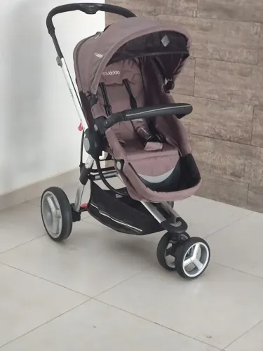 Carrinho Kiddo Compass II Completo + Bebê Conforto Com Base - Impecável