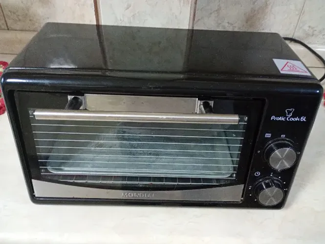 FORNO ELÉTRICO PRATIC COOK 6 LITROS MONDIAL- EXCELENTE-R$ 105,00