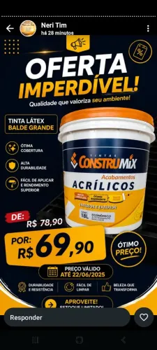 Tinta Latex interna e externa
