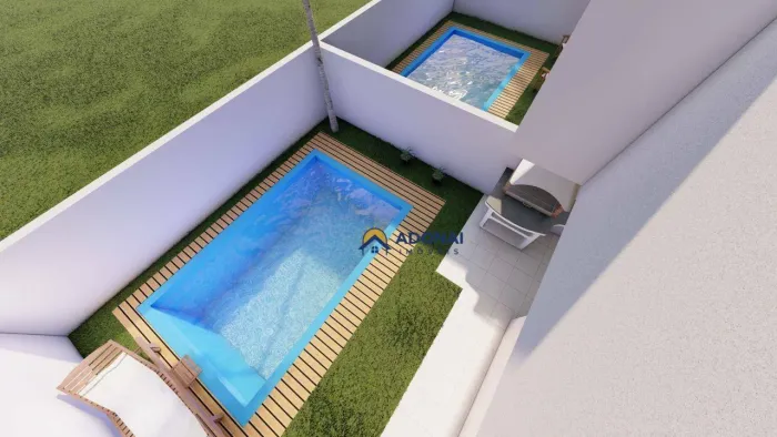 LANÇAMENTO - Casa com 3 dormitórios e Piscina, à venda, 85 m² por R$ 498.000 - Nereidas -