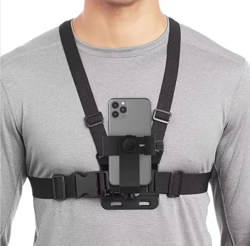 Suporte de Peito para Celular - Gravação POV Ajustável