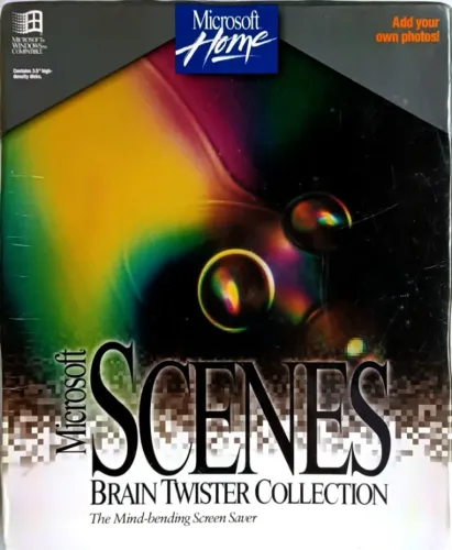 disquete microsoft scenes brain twister collection imagens lacrado 86cx