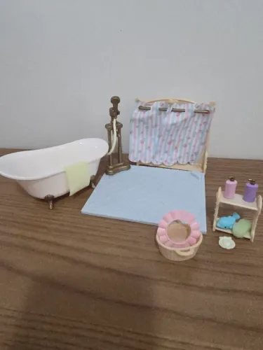 Sylvanian families conj de banho
