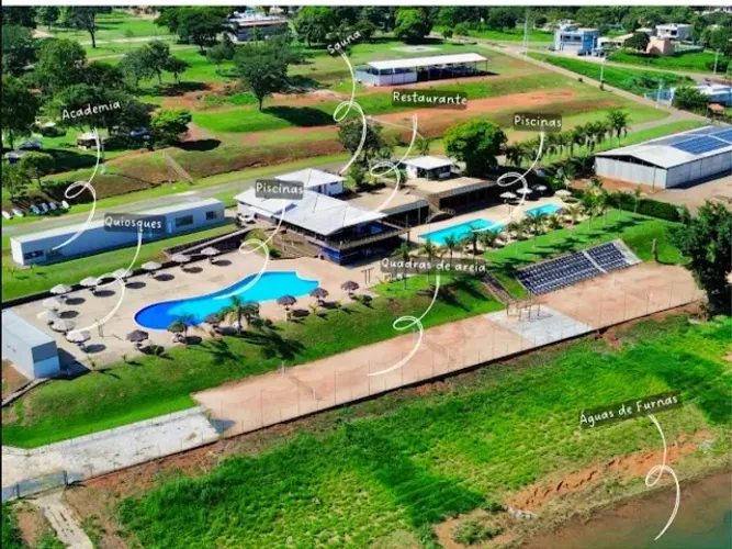 2 Lotes juntos no condomínio Lago de Furnas Vitória Náutico Residence FIC, 960mt