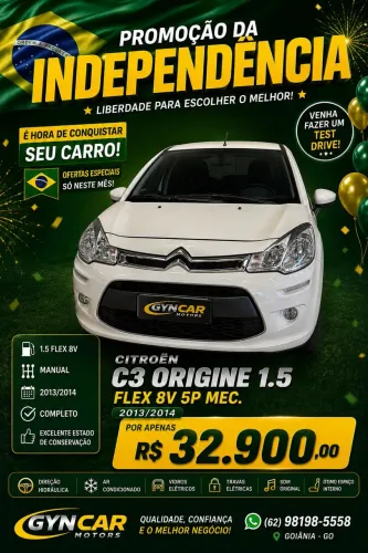 Citroen C3 Origine 1.5 Flex 8V 5P Mec. 2014
