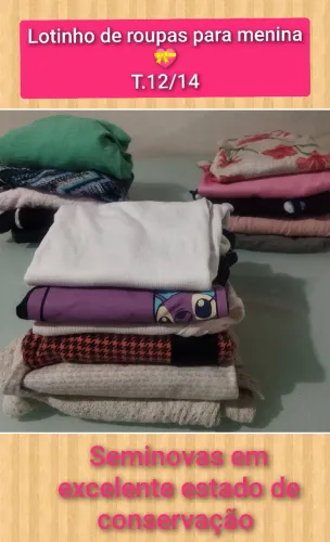 Roupas 12/13. Lotinho para menina.