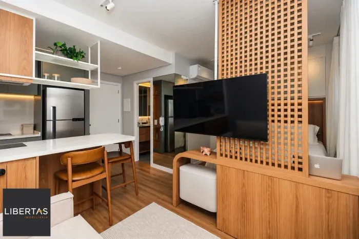 Studio mobiliado de 30m, com 1 vaga privativa!