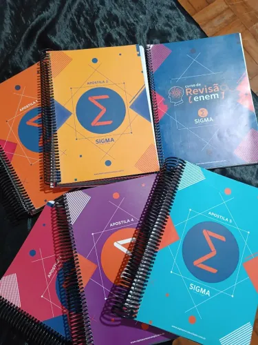 Material pré vestibular/Enem Sigma completo+caderno de questões