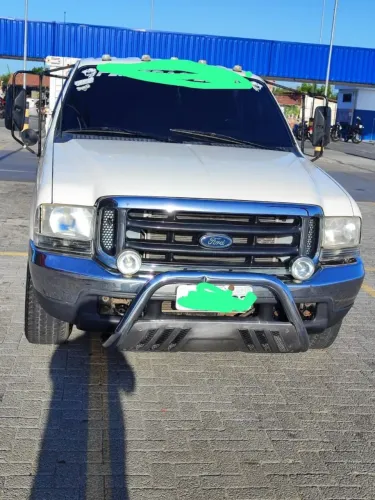 F350cabine dupla de fábrica/cor branca/ano 2005/2005 motor cummins3.9 turbo a diesel