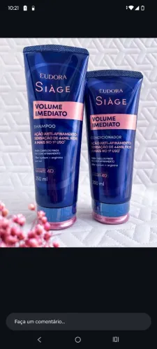 Eudora | volume imediato| nutri rose| regeneração após química.