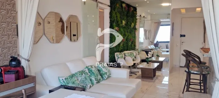 Apartamento com vista para o mar, 2 dormitórios, Enseada, Guarujá