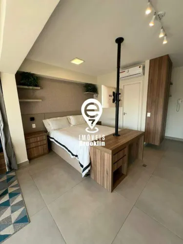 Studio para locação na Chácara Klabin, 1 suíte, mobiliado, 1 vaga, 36 m².